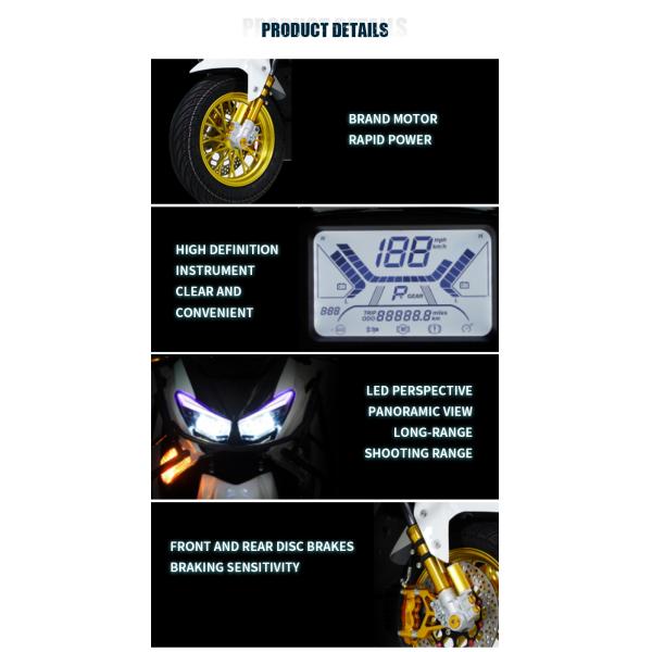 Off-Road Adventure Electric Motorbike 20000w Lithium Battery Enduro Motorcycle for Adults Climbing Angle 15 Degrees