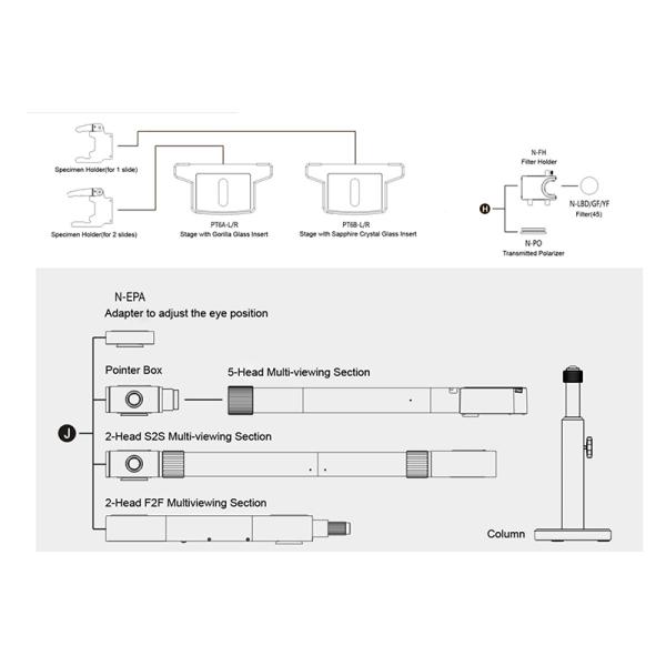 Research Scientific Full Auto Motorized Opto-Edu Binocular Biological Microscope A12.1095