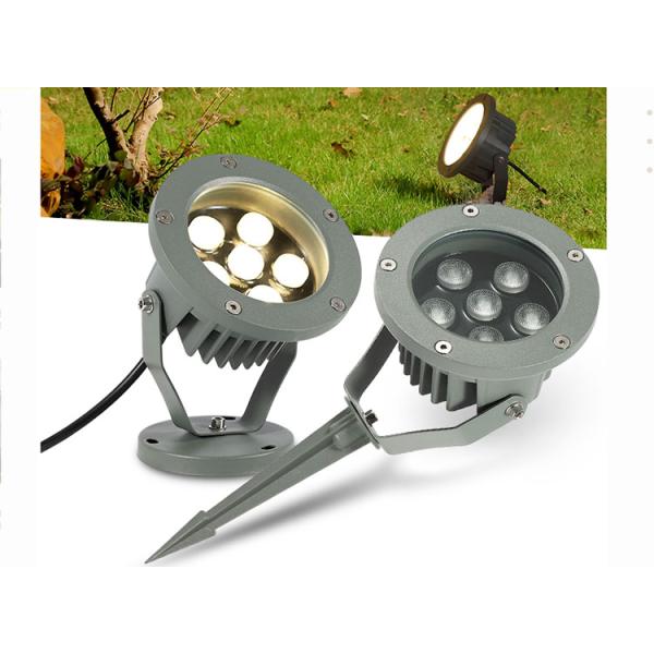 LED Projection Spotlight Waterproof Round Floor Lamp Plug-in Outdoor Lawn Villa Garden Lamps