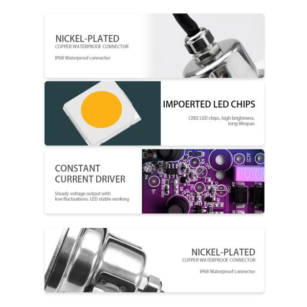 Energy Saving Led Ground Lights 6W DC 24V Integrated Bead Lens For Square Decoration