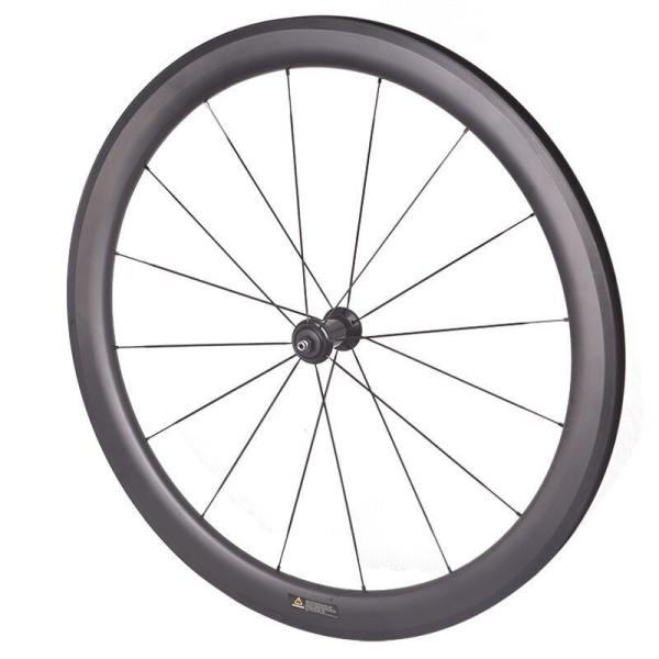 V Brake Rims 700c Bicycle Wheelset 50mm Carbon Fiber Pillar 1423 Spokes