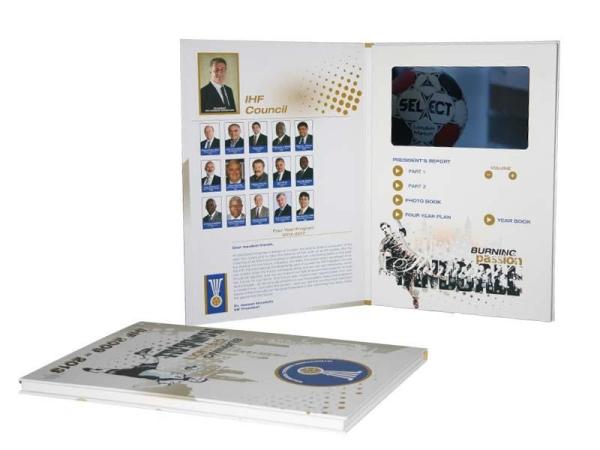 Customized 7 Inch Video Postcard Hard Paper For Promotion , Advertising
