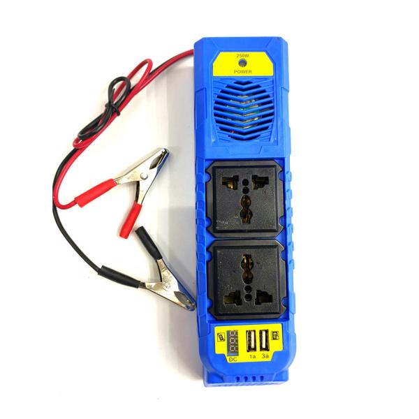 Car Fast Charger Aluminum Display Adapter Charger With Charging Cable Pure Sine Wave Inverter 12V Dc To 120V Ac For Car