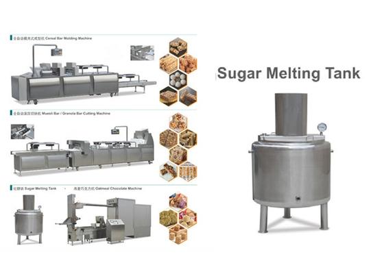 Barra soplada de alto rendimiento del cereal que hace la máquina, cadena de producción multifuncional de azúcar de la bola de arroz