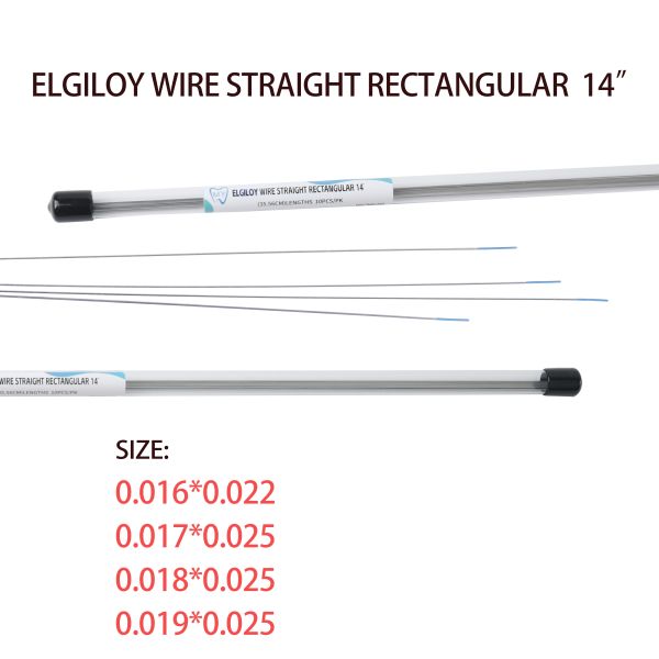Elgiloy Wire Orthodontic Archwire Sizes 16x22 17x25 18x25 19x25 For Braces Treatment