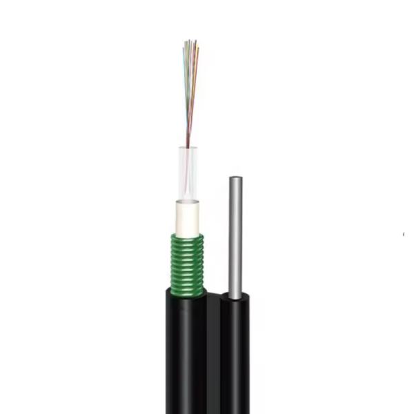 OEM 144 núcleo de fibra óptica exterior cabo aéreo fio de aço filamento de auto-suporte Figura 8 GYTC8S cabo de fibra óptica