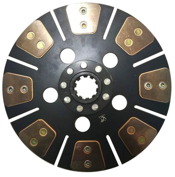 TA750 Pto 12 Inch 10 Spline 8 Pad 70hp Tractor Clutch Disc With Spring