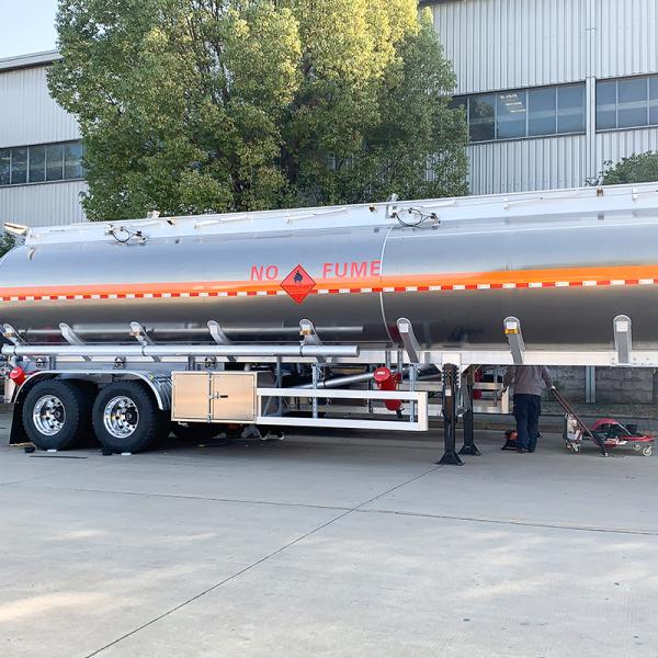 Diesel Gasoline Tank Semi Trailer 33000 38000 44000 Liters For Transport And Storage