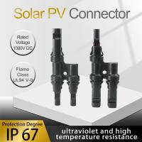 O CE conectores de ramo de T/Y de 1000V 2 a 1 cabografa o acoplador do divisor para o painel solar
