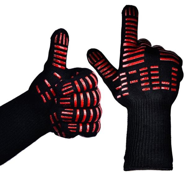 Customized Aramid Barbecue Oven Glove Handschuhe 932F Extreme Heat Resistant Glove Grill BBQ Glove for Cooking Baking