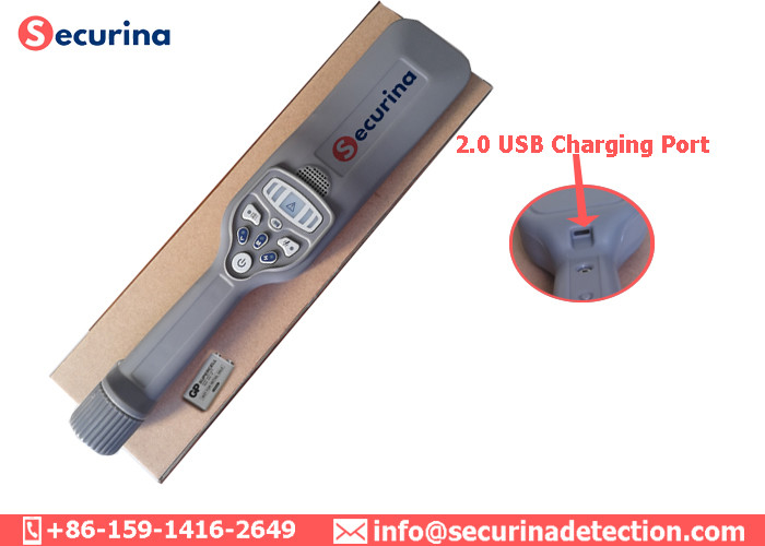 Сигнал тревоги 2400mAh не магнитного ручного детектора безопасностью акустический