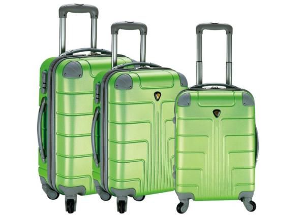 Carry On Trolley Luggage Set 4 Wheels , ABS Business Travel Luggage Set
