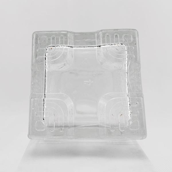 High White Glass Material 750ml Beer Bottle Engraved Square Spirits Glass for Wine