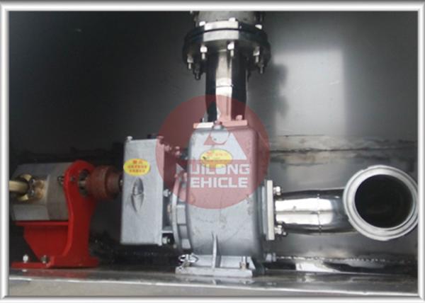 30000 L Aluminum Tanker Trailer , Milk Transport Trailer Polyurethane Foam 80mm High Efficiency