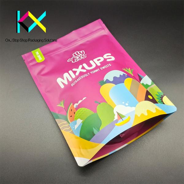 Custom Logo Printed Mylar Aluminum Foil Bags Stand Up Plastic Bag 140um