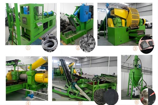 OTR e Máquina de corte de pneus de camião/Fábrica de reciclagem de pó de borracha de resíduos de pneus