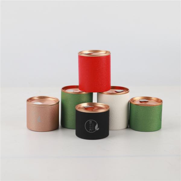 OEM Food Grade Cardboard Tube Packaging Kraft Paper Tube Box For Tea