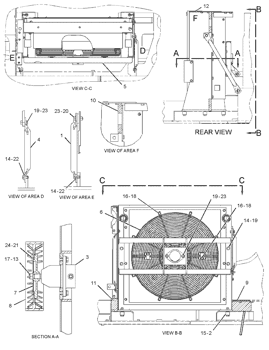 Кот Э330К 191-5611 вентиляторный двигатель 1915611 экскаватора