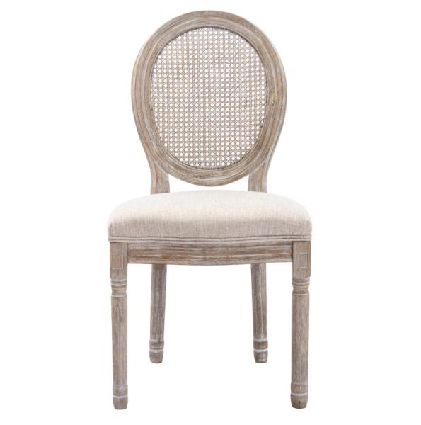 Rubber Wood Frame Material Nordic Upholstery Banquet Louis Chair for Living Room Weddings