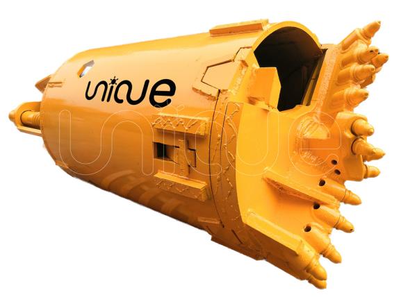 Unique Piling Diameter 2500mm Double Bottom Rock Bucket Core Drilling With B47K Drilling Teeth