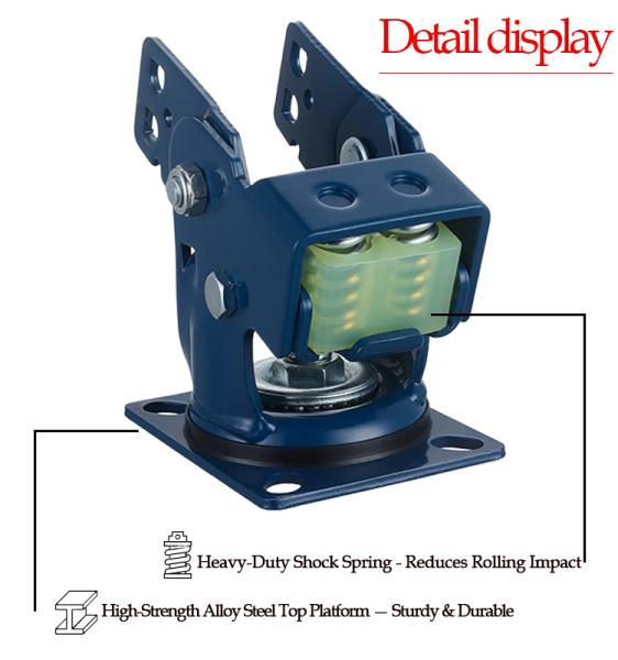 Heavy Duty Casters 4  Rigid Caster Single Polyurethane (PU) Casters Ball Wheel With Bearing For Industrial Use