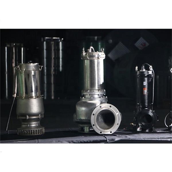 WQP Stainless Steel Sewage Pump , Non Clogging Submersible Pump 220V/380V