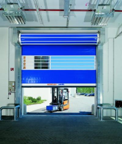 Sécurité Porte en spirale transparente en aluminium à haute vitesse de 0,75 kW