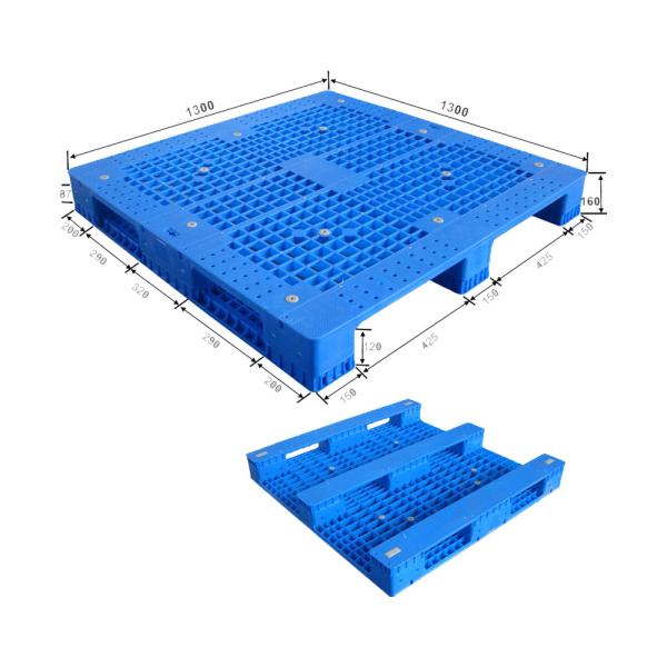 1300*1300 Open Deck Single-Faced Grid Plastic Pallet for Heavy Duty Warehouse
