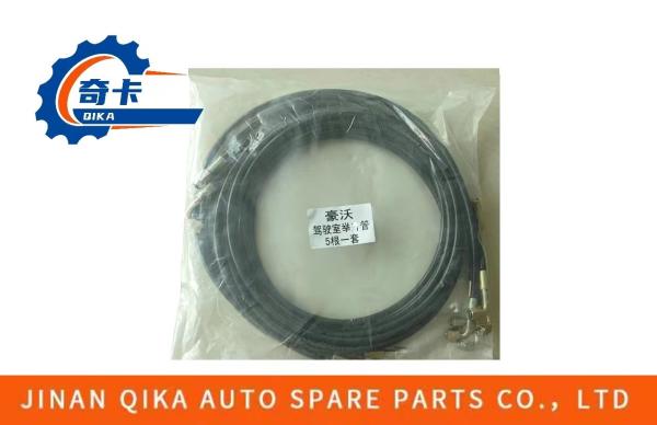 ISO 9001 Rubber Cab Lift Hose Howo Truck Spare Parts Black