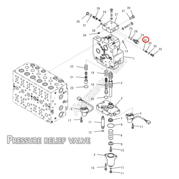 Латунная окаимленная сетка фильтра ячеистой сети оправы для собственной личности экскаватора KOMATSU сбрасывает клапан
