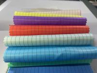 Tissu uniforme de polyester antistatique d'ESD de tissu de grille de la poussière 5mm de salle blanche anti tissu statique pour des vêtements de travail