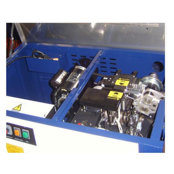 Caixa ondulada da caixa que prende com correias a máquina 5kw semi automático