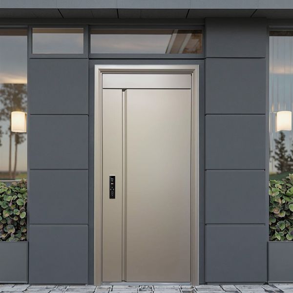 Durable Villa Pivot Door Security LED Handle System Custom Color