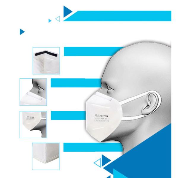 White Dust-Proof  Breathable Kn95 Mask / Mouth Muffle Kn95 In Stock