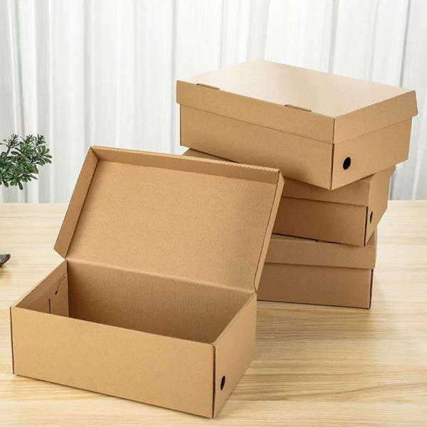 A caixa de empacotamento de envio pelo correio Brown da sapata de 1800gsm CCNB corrugou o papel