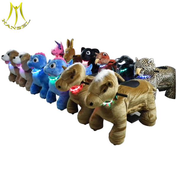 Hansel  ast profits plush animal unicorn battery ride on unicorn electronic ride on