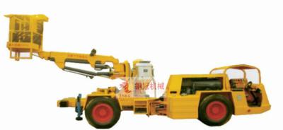 Underground Material Lift Platform Truck , Arm Type Truck Mounted Bucket Lift