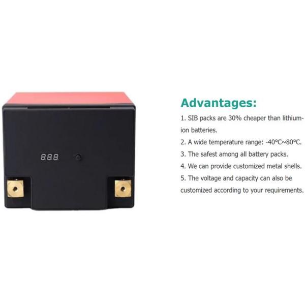 40140 48V 49.6V 30Ah Batería de iones de sodio para E-Bike / Bicicleta eléctrica / Triciclo