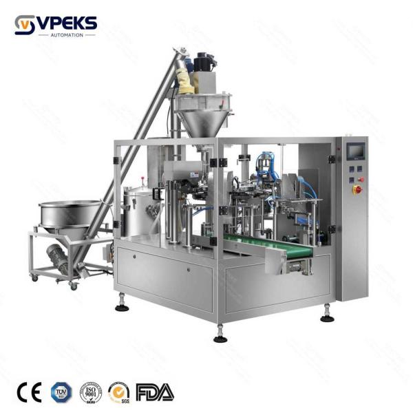 Milk Powder Coffee Spices Premade Pouch Filling Machine High Speed