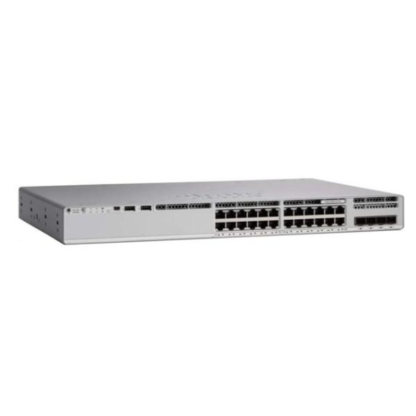 C9200-24P-A Cisco Switch Catalyst 9200 24-port PoE+ Data Switch, Network Advantage