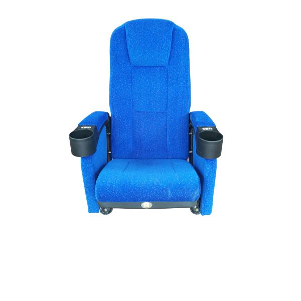 Space Saving Commercial Theater Seating Row LED Side Light Comfort Ensured