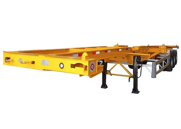 3 dos eixos 40ft do esqueleto do recipiente suspensão azul de BPM do reboque semi