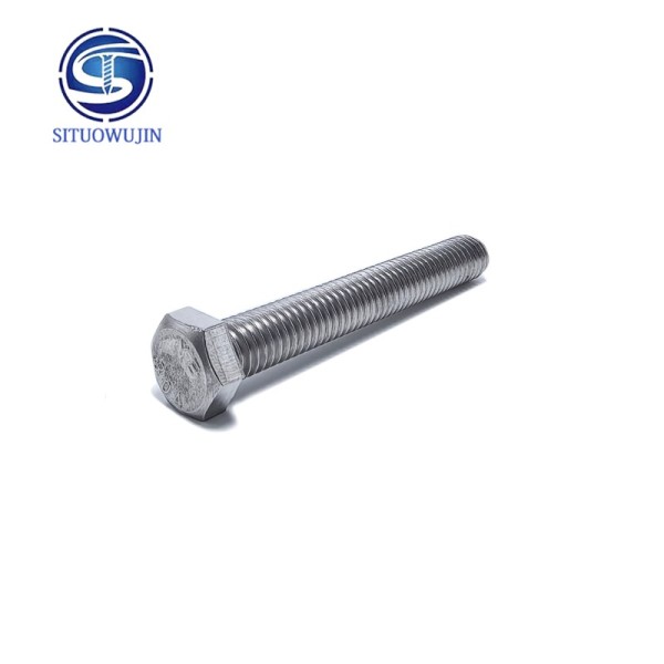 Custom CNC Machined 304 Stainless Steel Hex Head Screws with High Corrosion Resistance