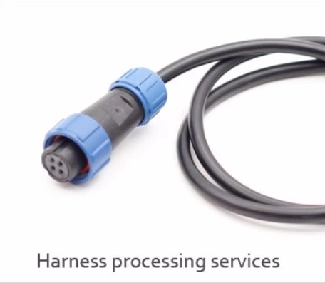 Соединяться Пин соединителя 7 штепсельной вилки авиации диаметра 25мм черный и голубой кабеля 5А