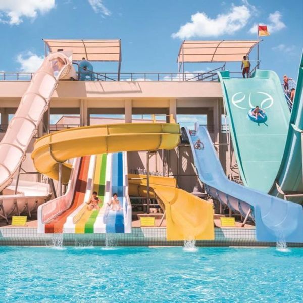 Aqua Amusement Spiral Water Slide Family Raft Ride Water Park Loop Slide