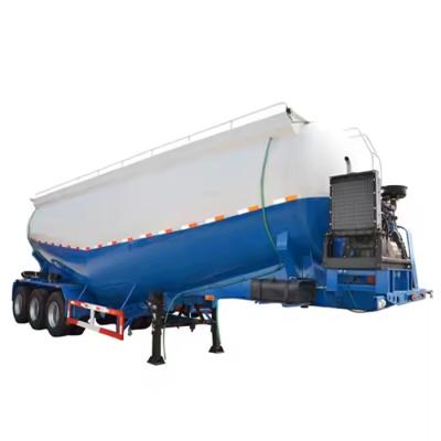 Heavy Load Dry Cement Tanker Blower 3 Axle 45 Ton 45 Cbm Bulk Cement Powder Tank Semi Truck Trailer