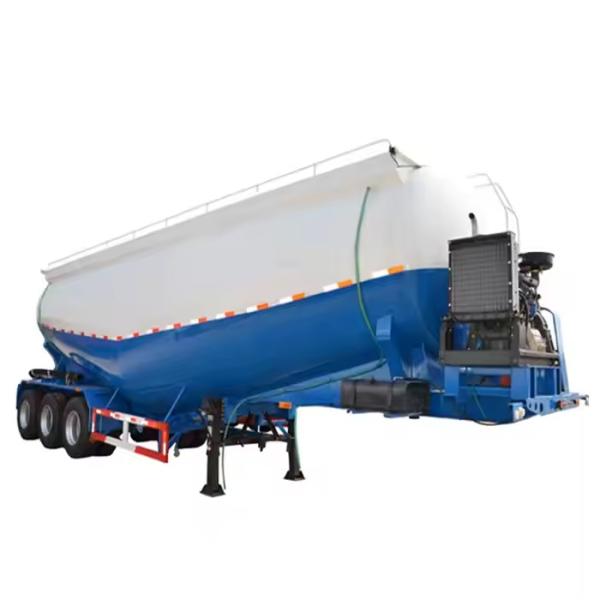 Bulk Cement Transport Truck Trailer Semi-Trailer Carriers with Air Compressor Made from Steel