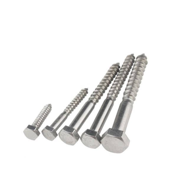 Grado de zinc 4.8 8.8 Galvanizado de entrenador de retraso DIN571 Hexagonal cabeza de tornillo de madera