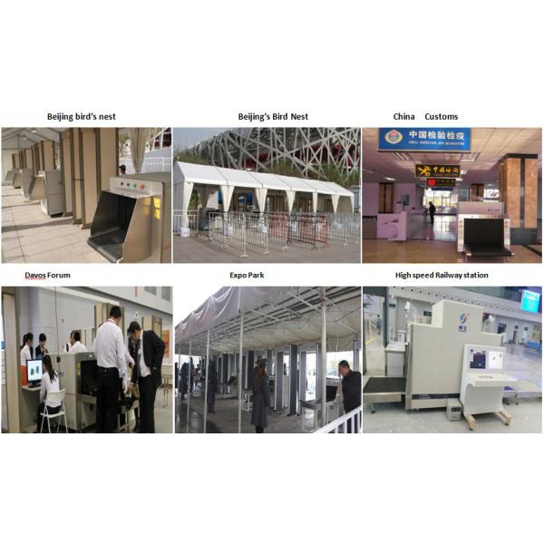 Single View Baggage X Ray Security Systems High Sensitivity For Metro Station