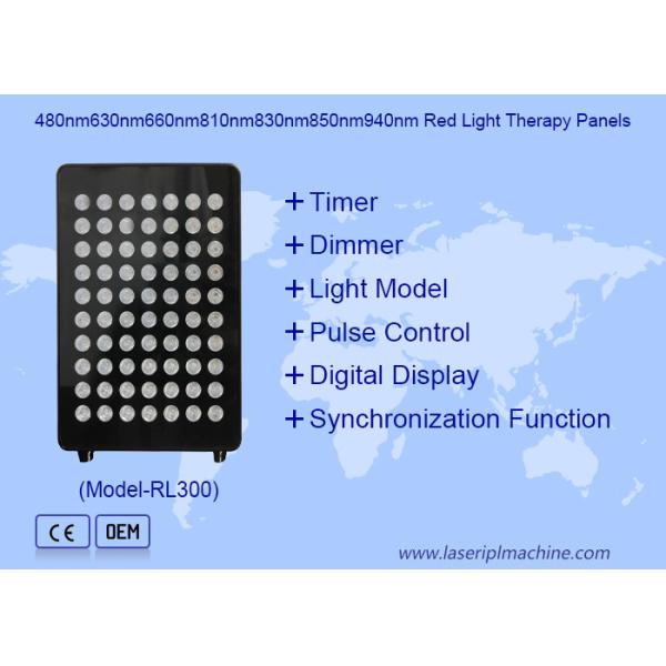 Панель для светотерапии красным светом с двойными диодами 660 нм и 850 нм, 30 градусов, для ухода за кожей тела в домашних условиях